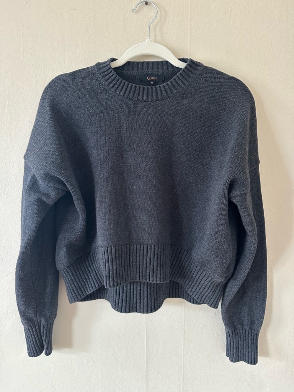 Quince Charcoal Crewneck Pullover